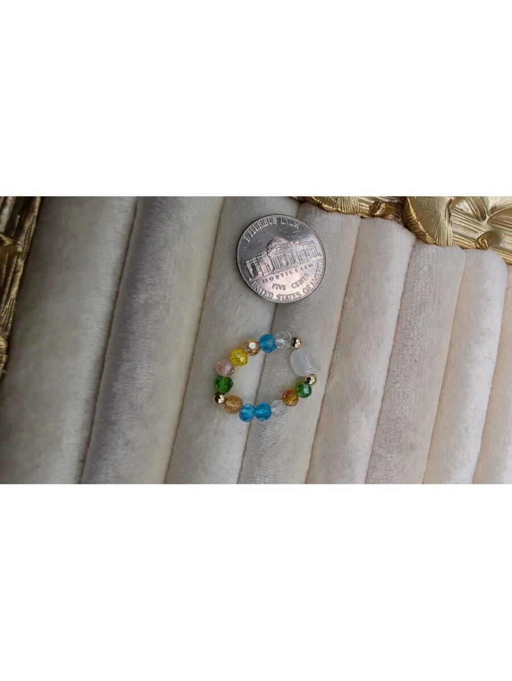 Cute Multicolor Cat Hello Kitty Rings Stretch - Picture 3 of 3
